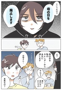 【漫画】『母の日は廃止したよ』3（桜木きぬさん提供）