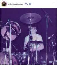 マイク・ジョイスのインスタグラム@mikejoycedrumsより