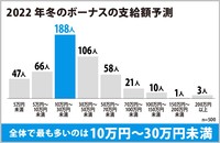 2022年冬のボーナスの支給予定額（提供画像）