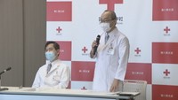 高松赤十字病院の会見　10日