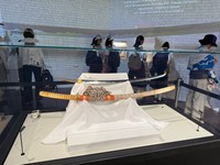 桑名宗社が所蔵する二振のうち一振が展示された