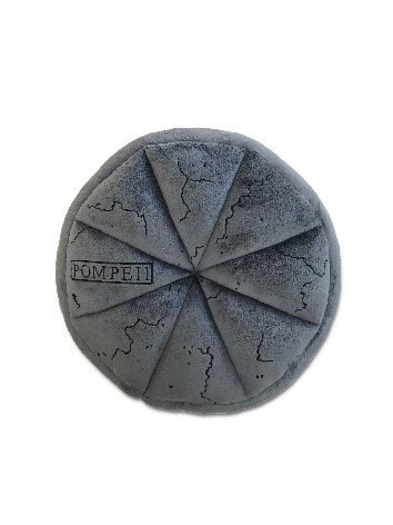 「炭化したパンのクッション」（提供・特別展「ポンペイ」）