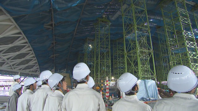 建設中の香川県立アリーナを高校生が見学　高松市サンポート