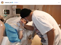 タレントまつきりなさんの公式インスタグラムから