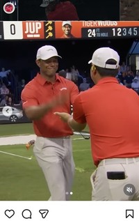 タイガー・ウッズのインスタグラム＠tigerwoodsより