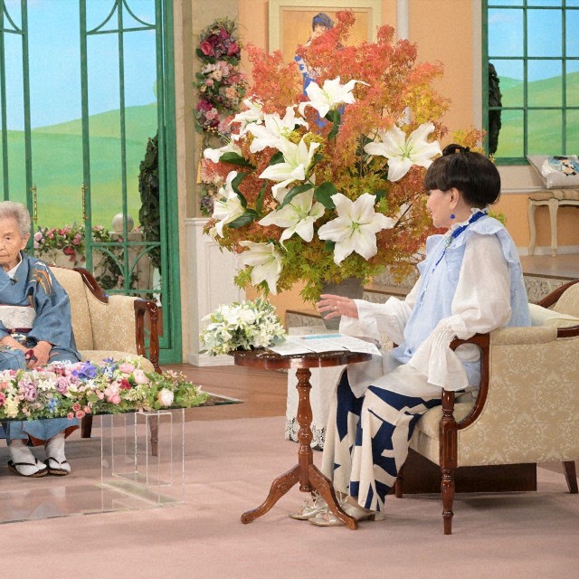 「徹子の部屋」  (右から)黒柳徹子、玉川祐子、玉川太福＝テレビ朝日提供