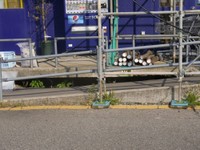 段差があっても入れるように取り付けられていたスロープ（筆者撮影）