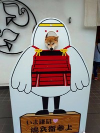 ちびこちゃんの「顔出しパネル」シリーズ（画像提供：柴犬ちびこさん）