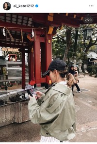 1月19日の加藤あいインスタグラム＠ai_kato1212より