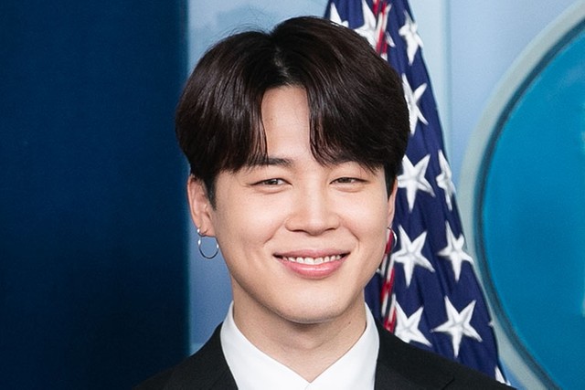 米ホワイトハウスの定例会見に参加するBTSのJIMINさん