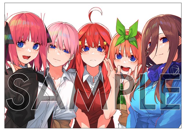 五等分の花嫁」3年5カ月ぶり新作カラーイラスト 花澤香菜、竹達彩奈