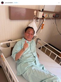 「インプラント９本入れるんで、二泊三日で入院しました」（桂米助さんのインスタグラムから）