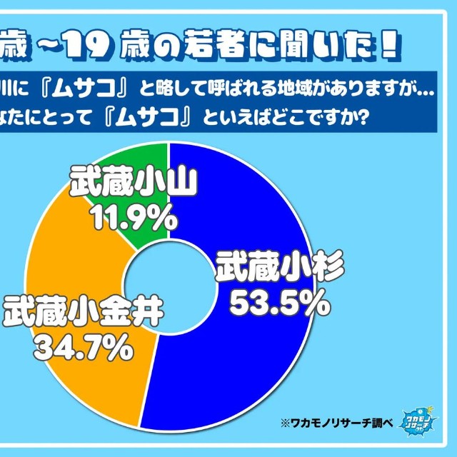 東京・神奈川に「ムサコ」と略して呼ばれる地域があります...あなたにとって「ムサコ」といえばどこですか？（提供画像）