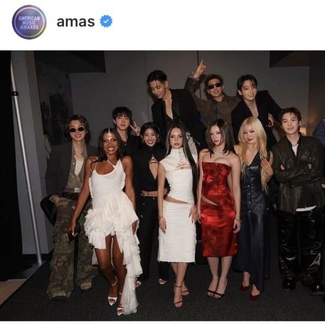 アメリカン・ミュージック・アワードのインスタグラム＠amasより