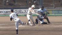2回 英明・松原のタイムリーでリードを広げる