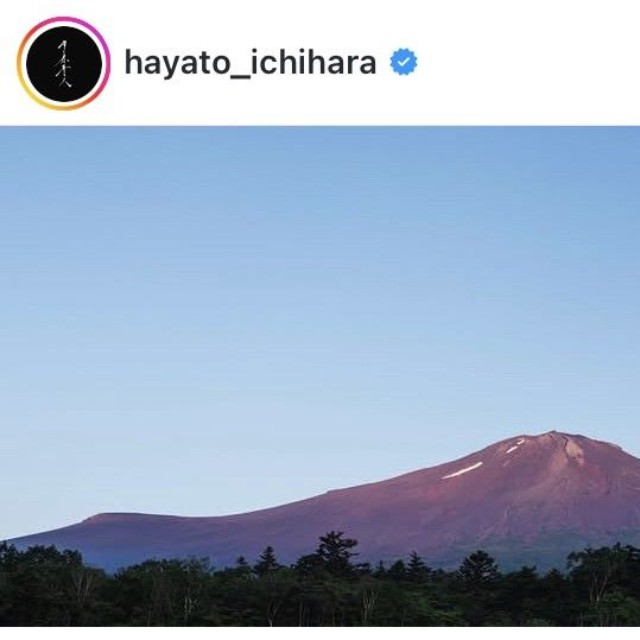 市原隼人インスタグラム＠hayato_ichiharaより