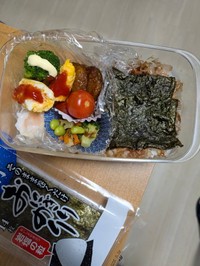 3日目のお弁当。のり弁に挑戦／Yuji Nodaさん（@yuuuuuzi）提供