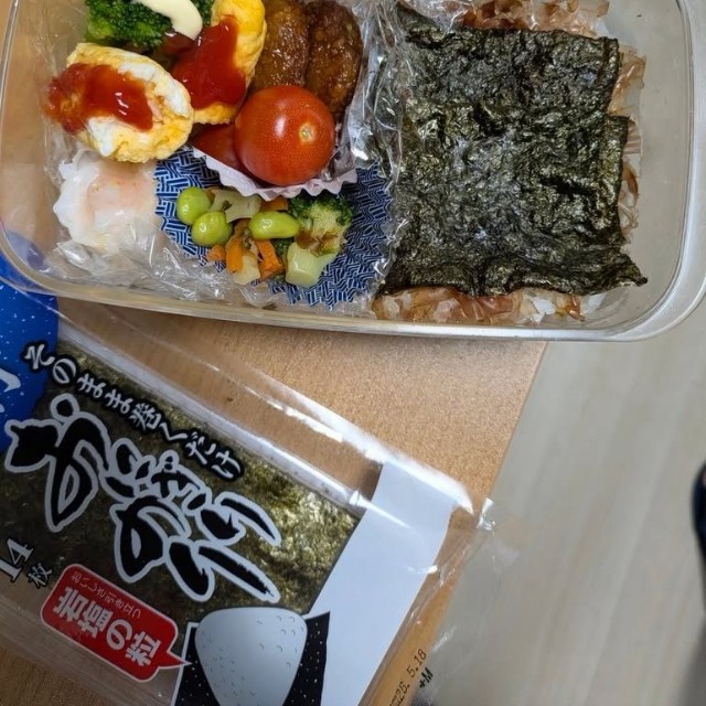 3日目のお弁当。のり弁に挑戦／Yuji Nodaさん（@yuuuuuzi）提供