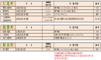 三豊市　仁尾町　詫間町　財田町の秋まつりスケジュール（三豊市HPから）