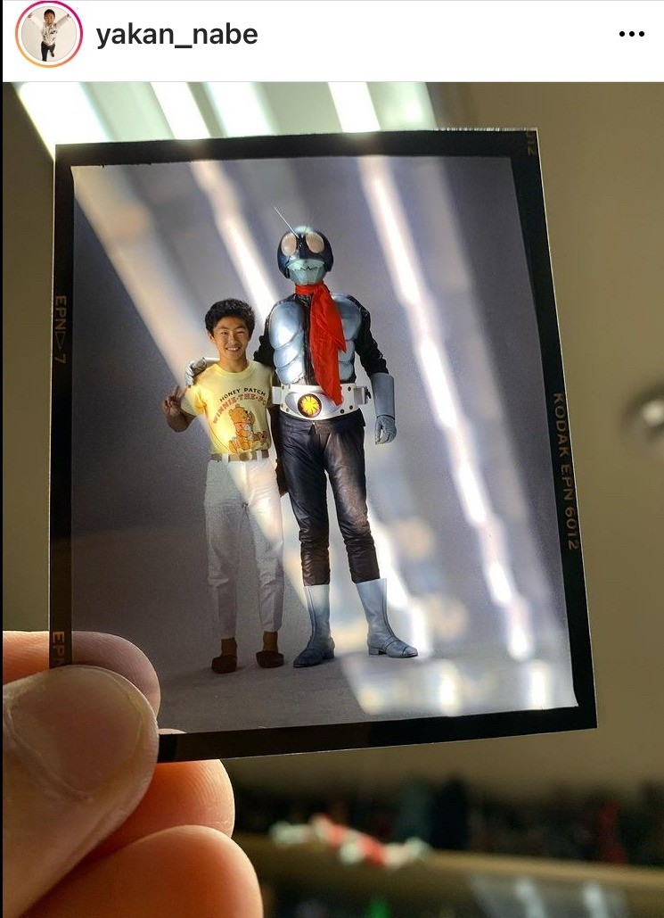 シン・仮面ライダー」庵野秀明監督が35年前に旧1号をコスプレしていた