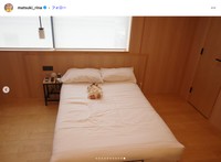 タレントまつきりなさんの公式インスタグラムから