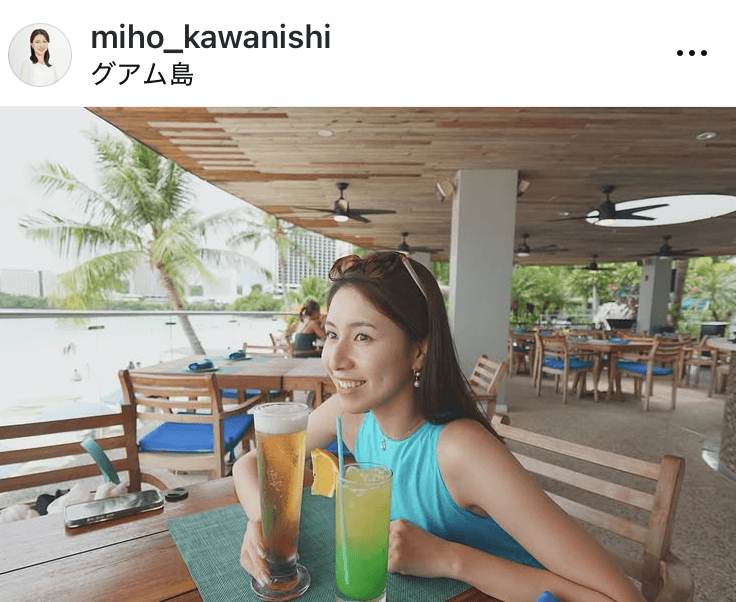 河西美帆アナウンサーのインスタグラム＠miho_kawanishiより