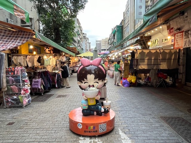 台北中心部にあるローカル商店街（撮影：Coco）