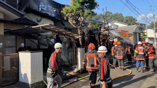 火事があった住宅　倉敷市連島町矢柄