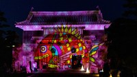 玉藻あかり物語　過去のプロジェクションマッピングの様子