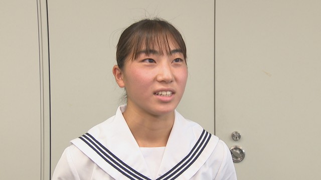 ｢飛板飛込｣で優勝／高松工芸高校3年 唐渡友唯さん