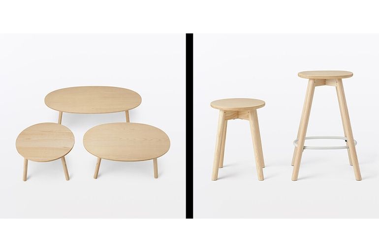 無印良品　MUJI 木製サイドテーブル　スツール 工具不要！ 【無印良品】「手軽に組み立てられる木製家具」が新登場