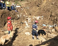 2018年の大分県中津市で起きた「土砂災害」の現場での活動の様子