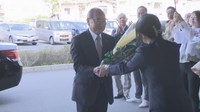 備前市の長﨑信行新市長が初登庁「職員の話を聞いて力を合わせて」　岡山