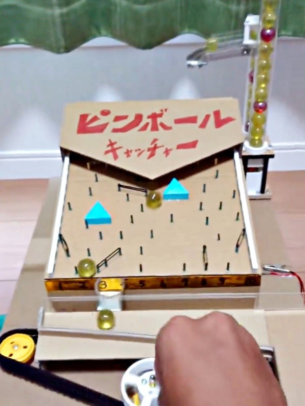 ピンボールキャッチャーも再現（画像提供：T a Tさん）