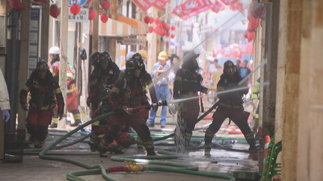 奉還町商店街　岡山市北区　正午ごろ