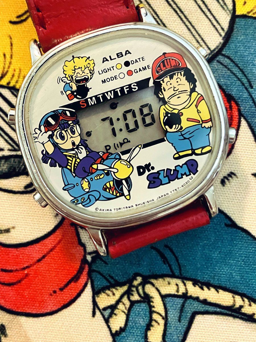 リサイクルショップで一目惚れ 即購入したDr.スランプの腕時計 アラレ
