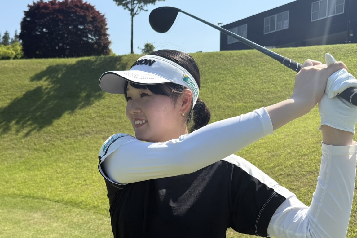 茨城県 女子ゴルフ 飯村知紗