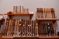 様々な素材、様々なサイズのリコーダー