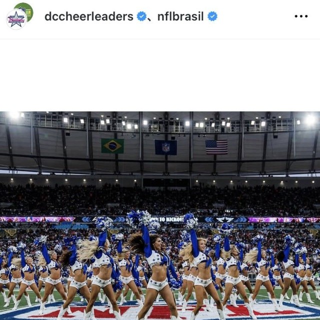 ダラス・カウボーイズ・チアリーダーズのインスタグラム＠dccheerleadersより