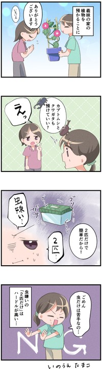 虫だけは無理です