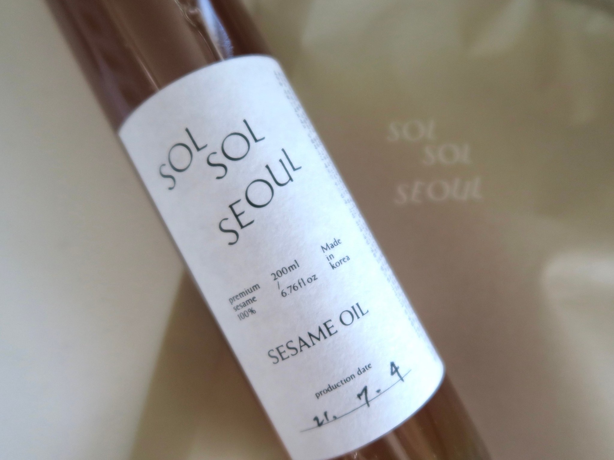 定番HOTSOL SOL SEOUL ごま油　3本 調味料・料理の素・油