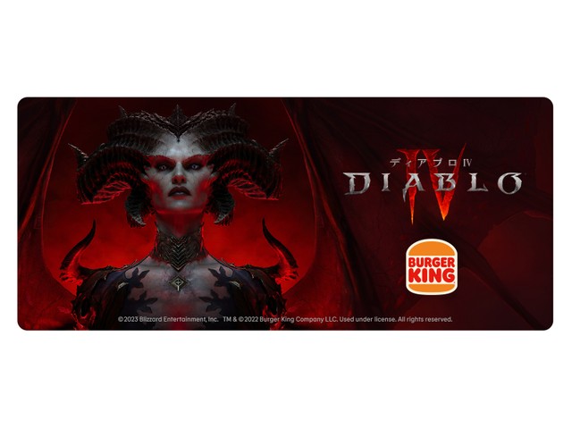 「ディアブロ」コラボバーガー3商品のいずれか1つ（単品・セットいずれも）購入ごとに1枚もらえる「リリスオリジナルステッカー」（なくなり次第終了）