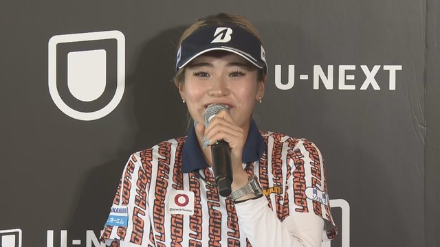 桑木志帆選手　帰国後記者会見　東京　4日