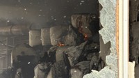 火事があった製紙工場　三豊市山本町