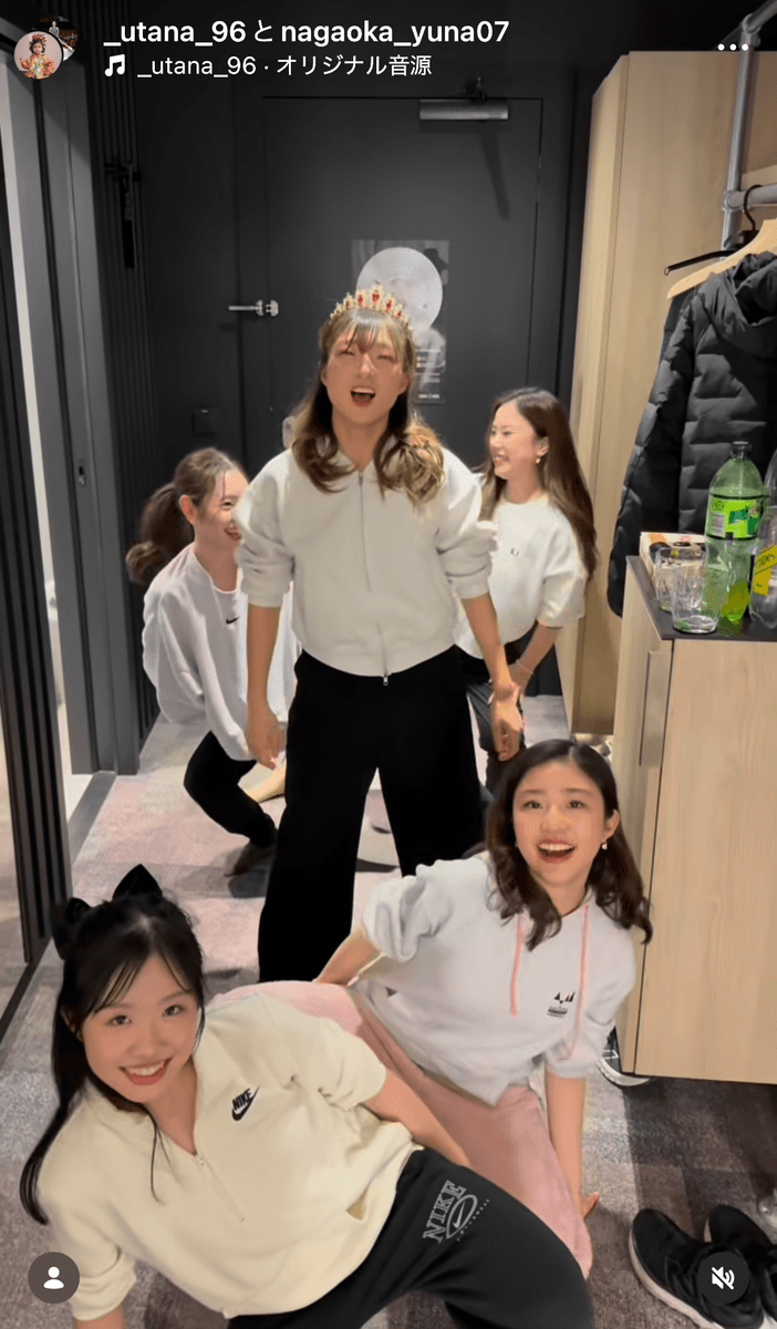 「スーパーケオリタイム with チームジャパンガールズ」（長岡柚奈 Yuna Nagaoka (@nagaoka_yuna07)さんのインスタグラムより）