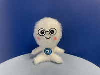 昨年9月から川上産業の非公式キャラクターに就任したプチプチくん（川上産業株式会社提供）