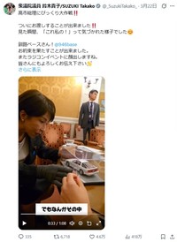 鈴木貴子衆院議員のX(旧ツイッター)＠ _SuzukiTakako_より