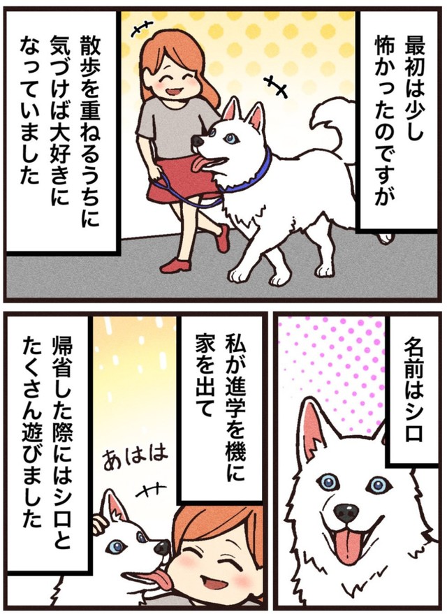 【漫画】『シロという名の犬』2（大友しゅうまさん提供）