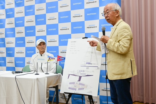 ヨットを設計された横山さんによる説明