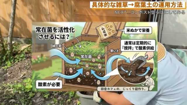 図解で分かりやすく説明／「田舎カフェの、じっくり庭づくり」さん（@inakacafeyoshio）提供